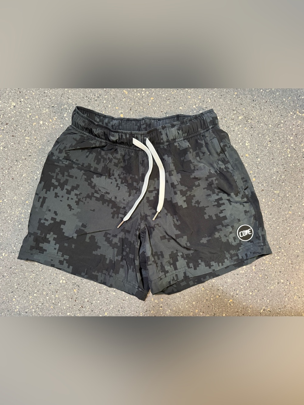 Cove Men’s Camo Shorts in Black Waist 30”